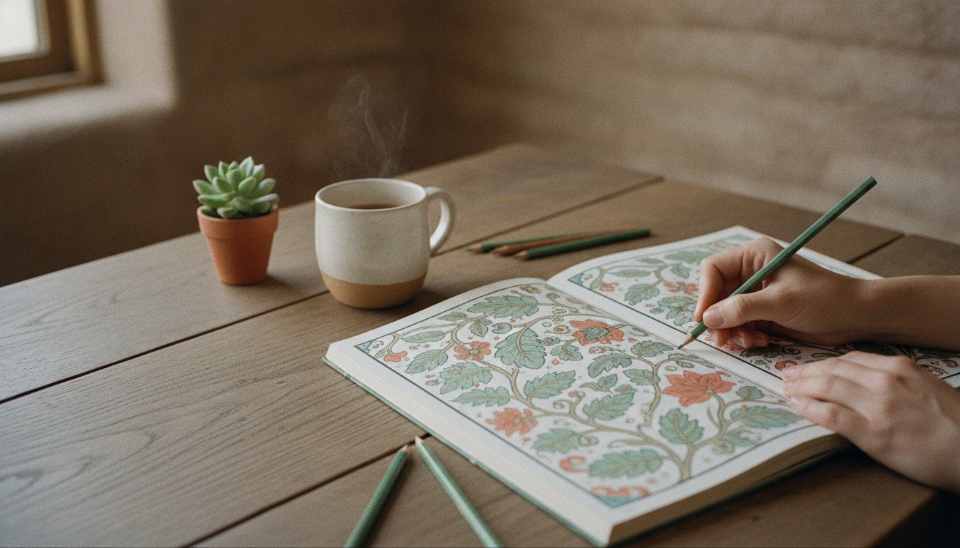 Coloring books for adults for stress relief: A curated approach to cognitive recovery