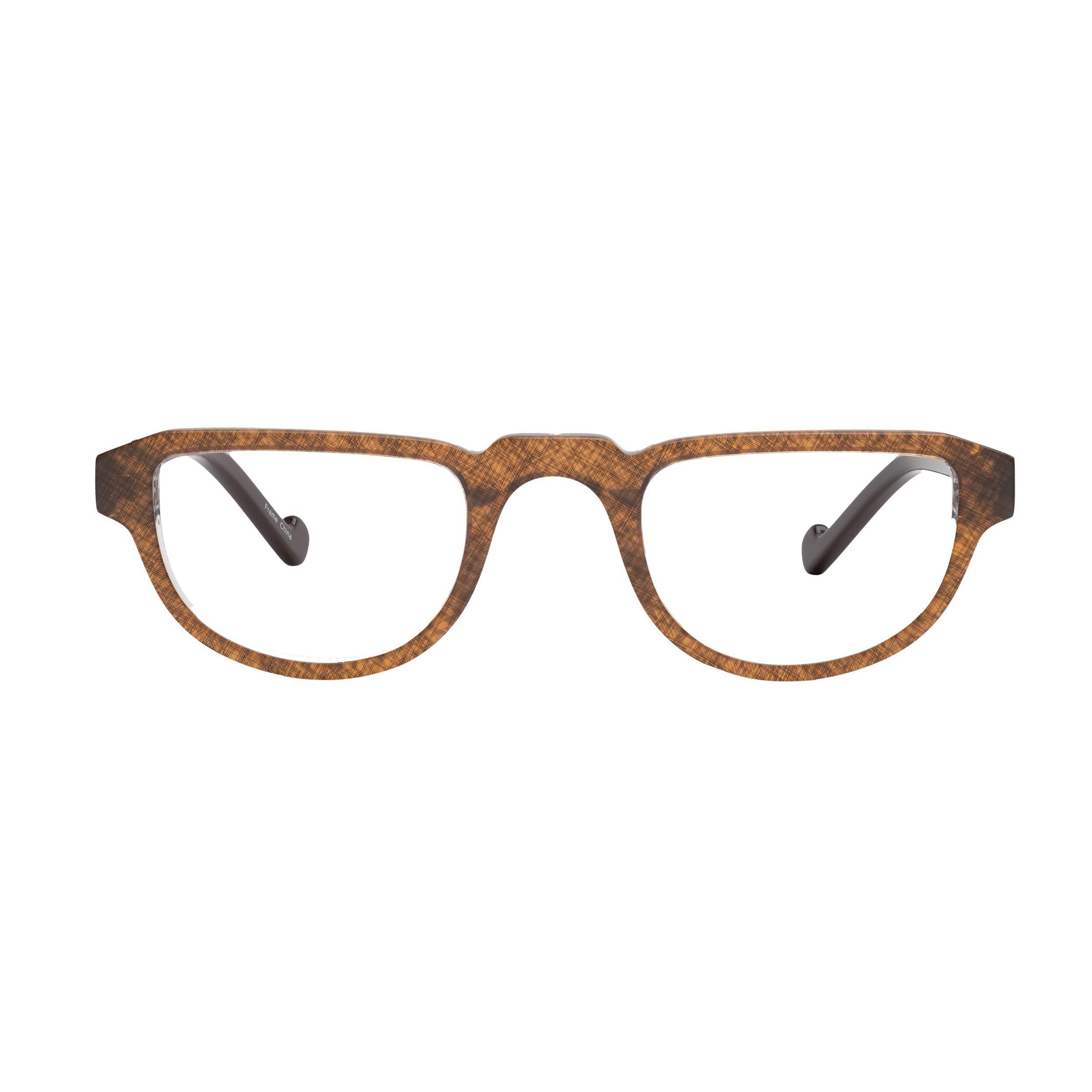 Chloe Half Frame Grid Pattern Reading Glasses, view 4