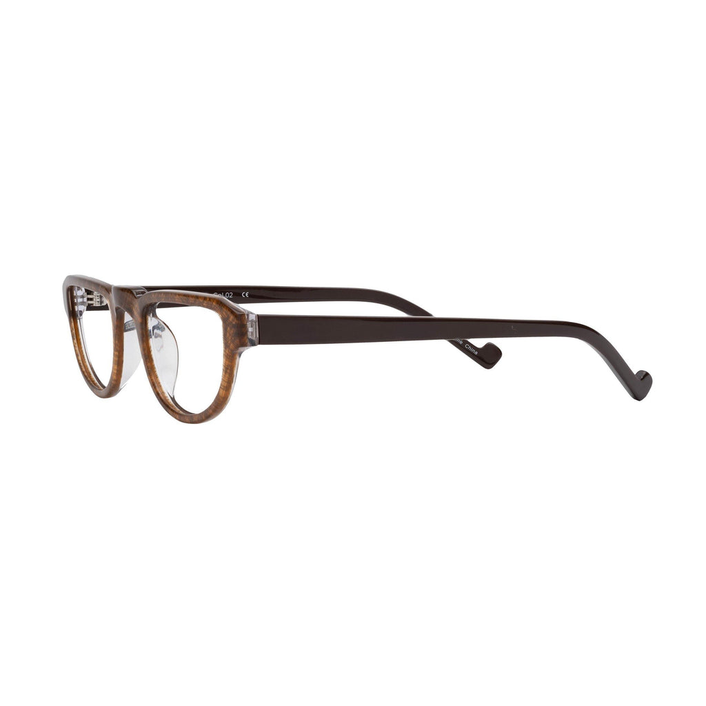 Chloe Half Frame Grid Pattern Reading Glasses, view 6