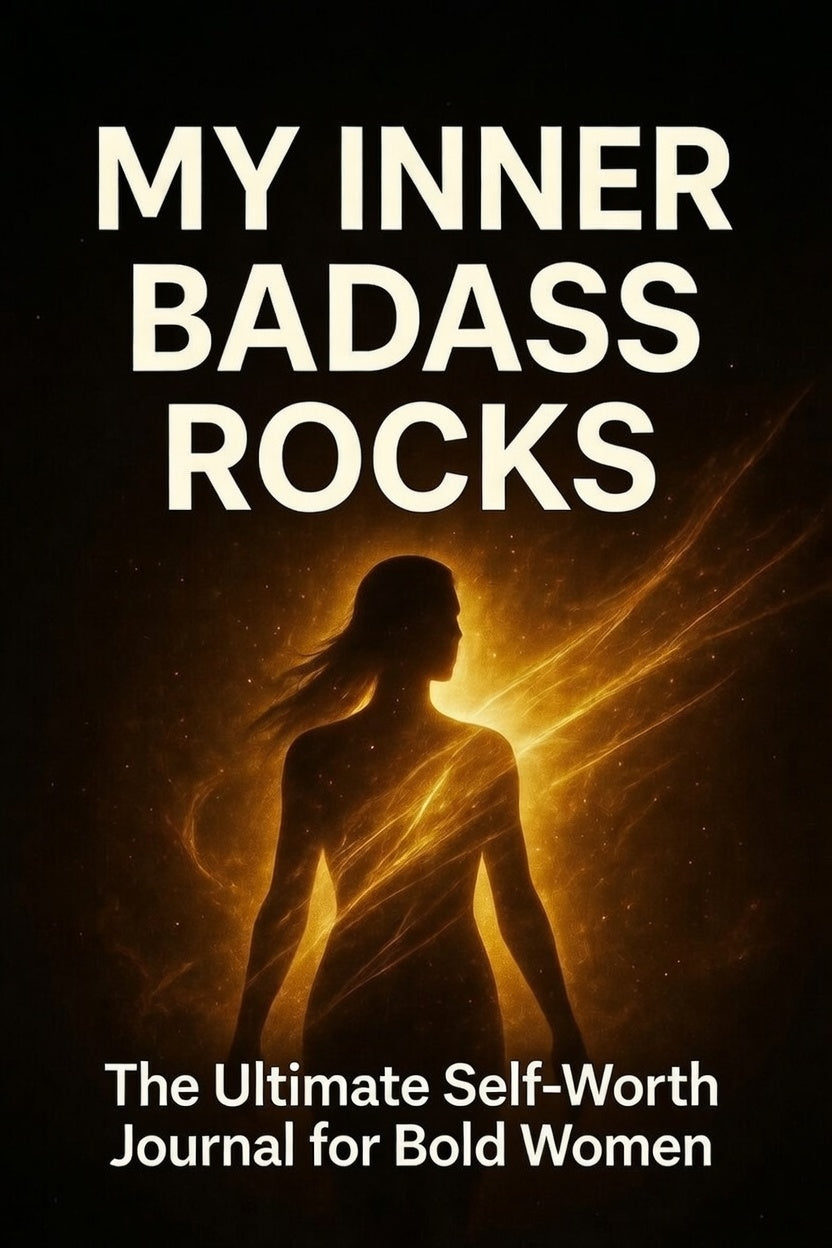 My Inner Badass Rocks empowerment journal cover, Radical Reflections series, Cordova Creations imprint