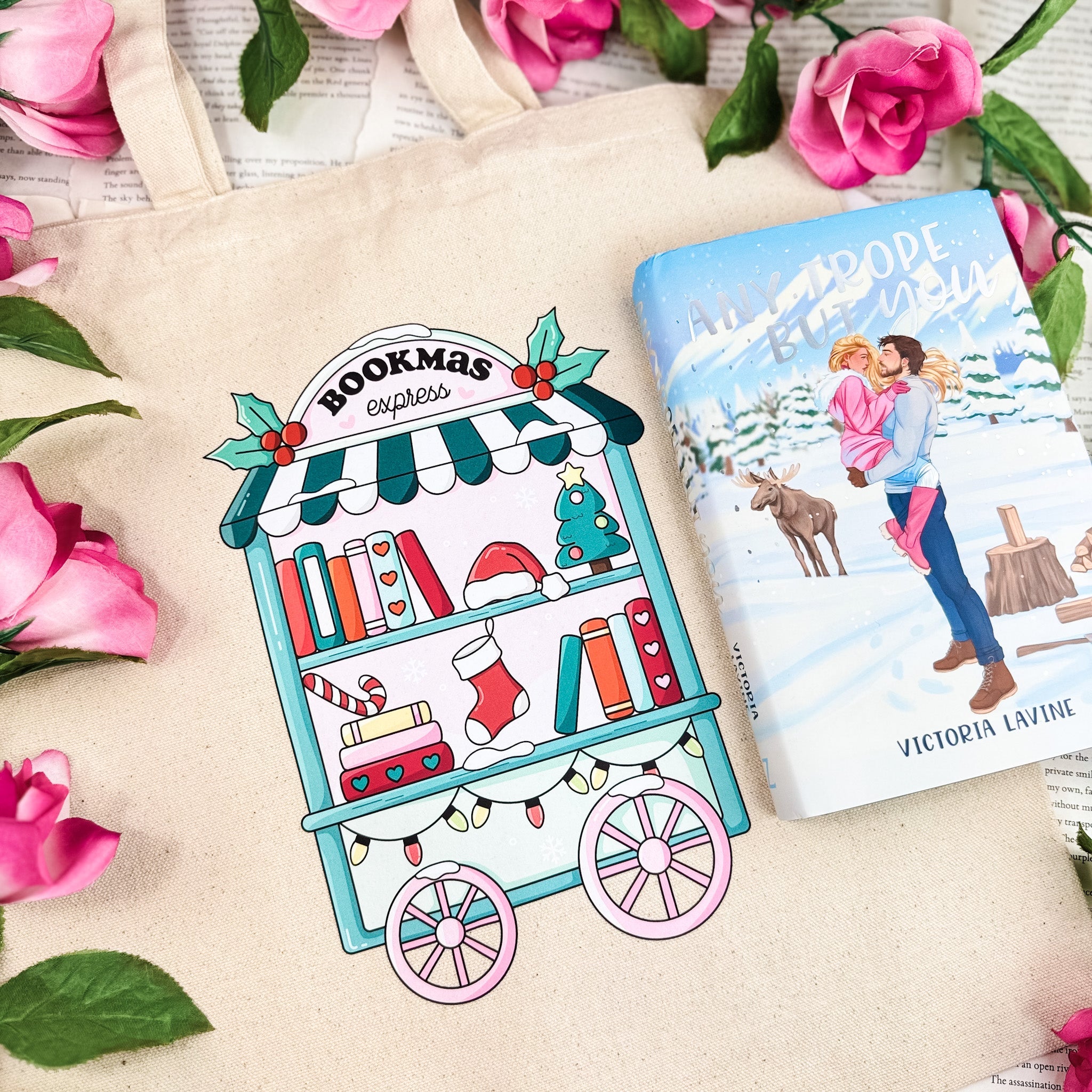 Bookmas Express canvas tote bag