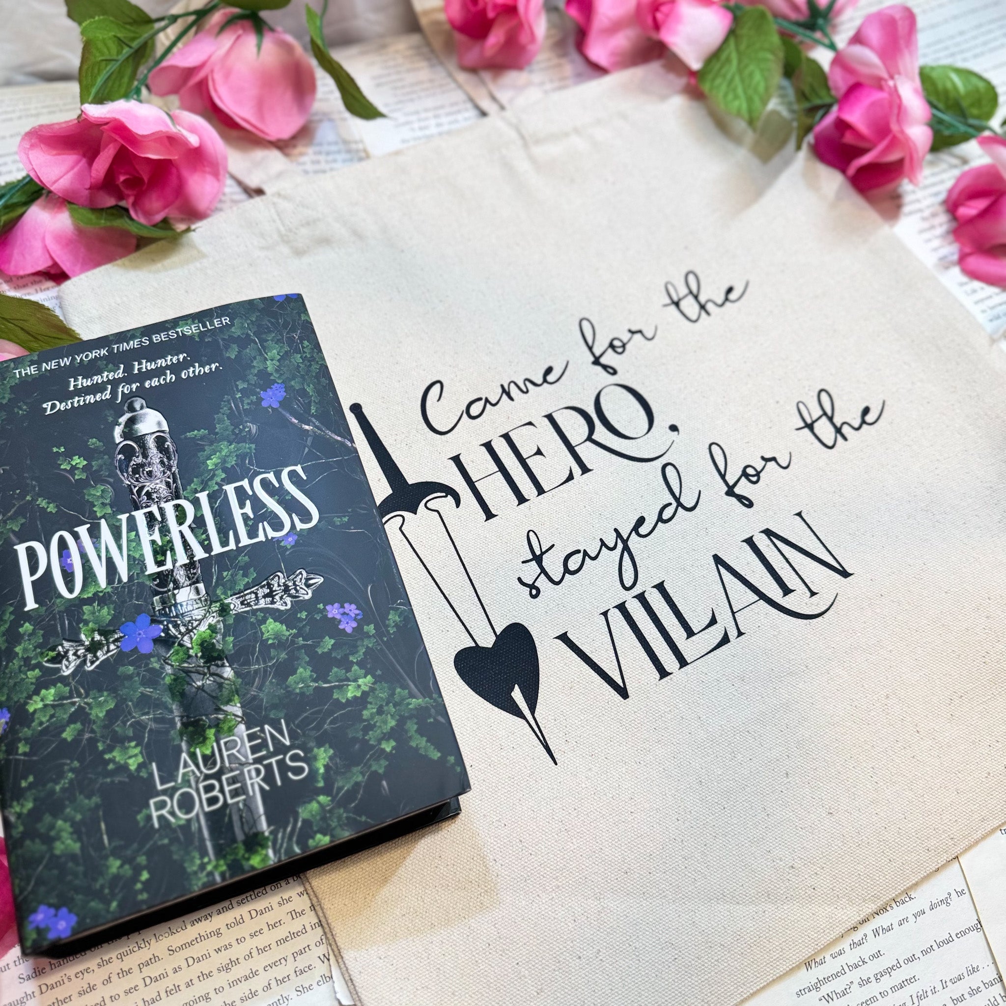 Came for the Hero, Stayed for the Villain canvas tote bag