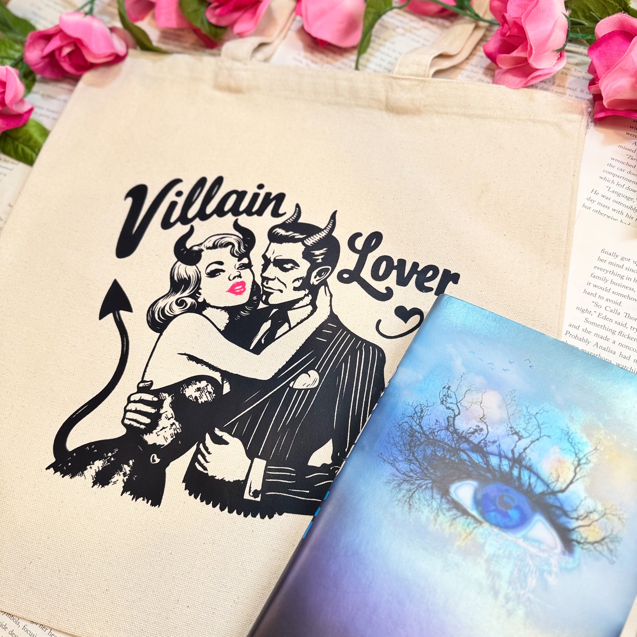 Villain Lover canvas tote bag, view 2