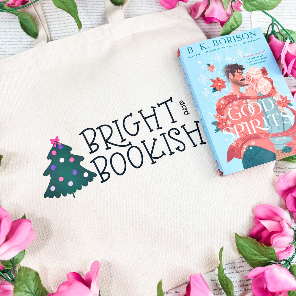 Bright and Bookish canvas tote bag