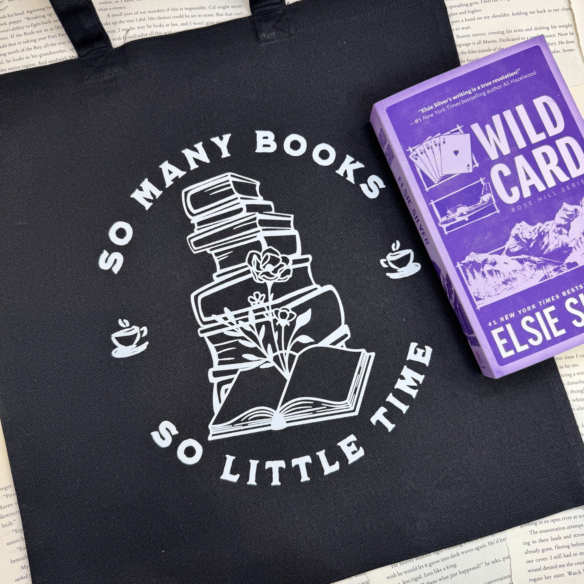 So Many Books So Little Time canvas tote bag, view 2