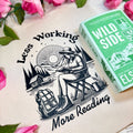 Less Working More Reading canvas tote bag
