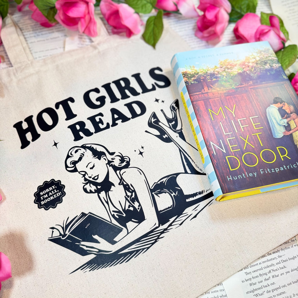 Hot Girls Read canvas tote bag, view 2
