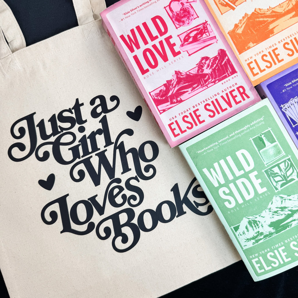 Just a Girl Who Loves Books canvas tote bag, view 6