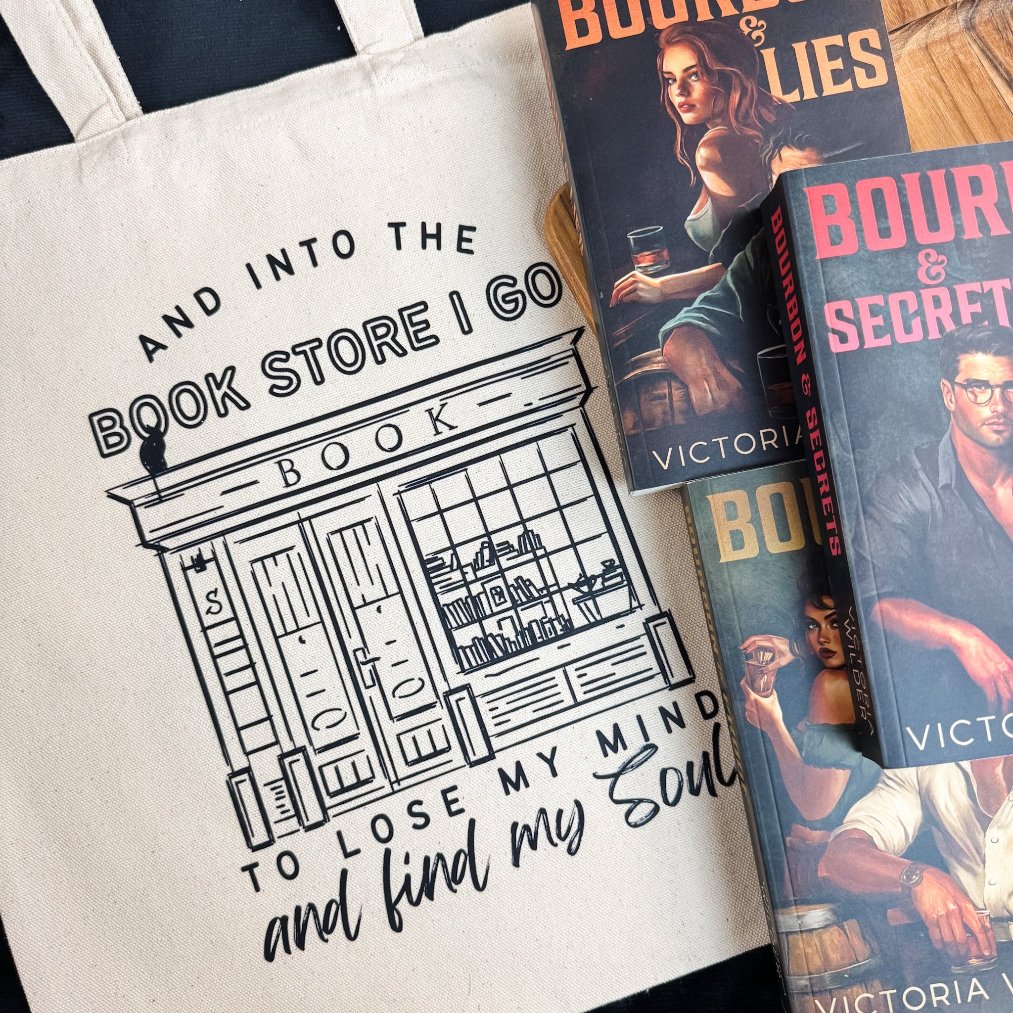 Into the Bookstore I Go canvas tote bag