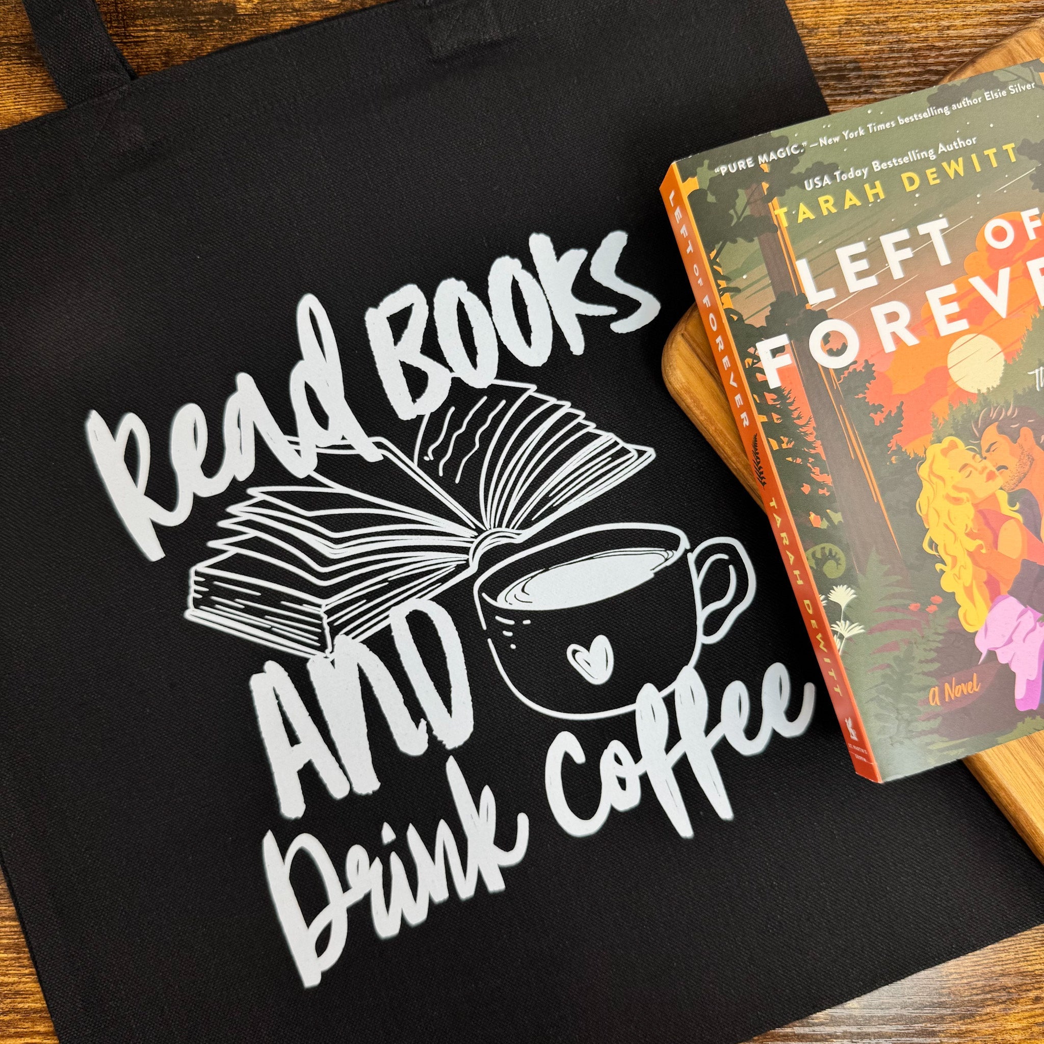 Read Books And Drink Coffee canvas tote bag, view 2