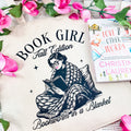 Book Girl Fall Edition canvas tote bag
