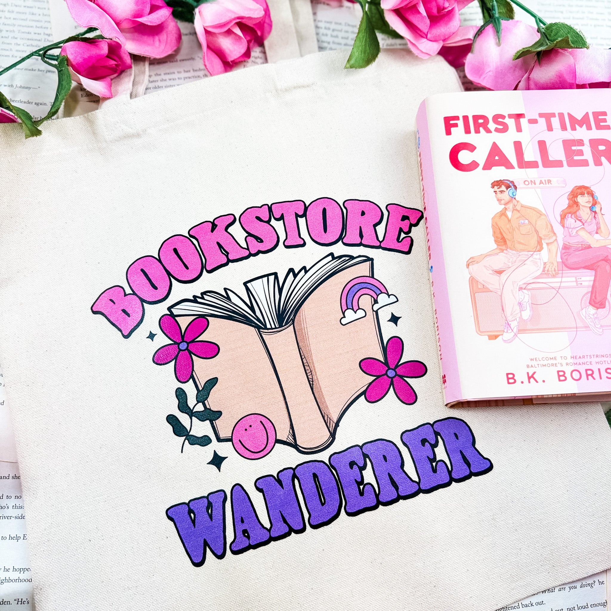 Bookstore Wanderer canvas tote bag