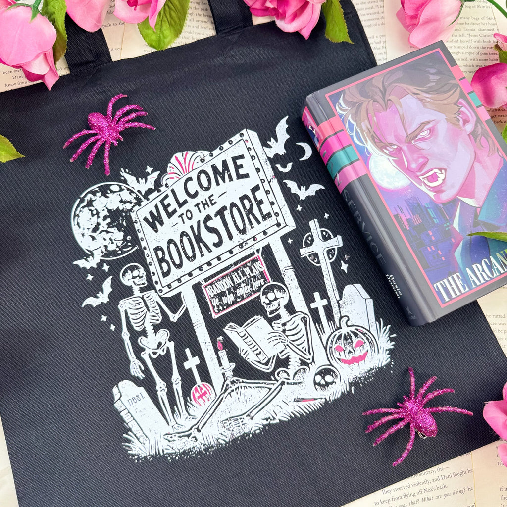 Welcome To the Bookstore canvas tote bag, view 2