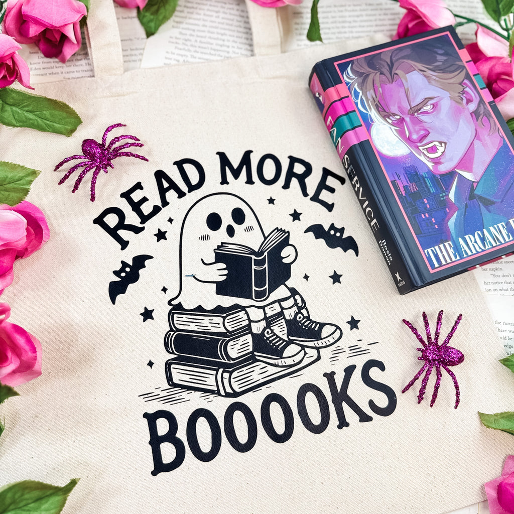 Read More Booooks canvas tote bag