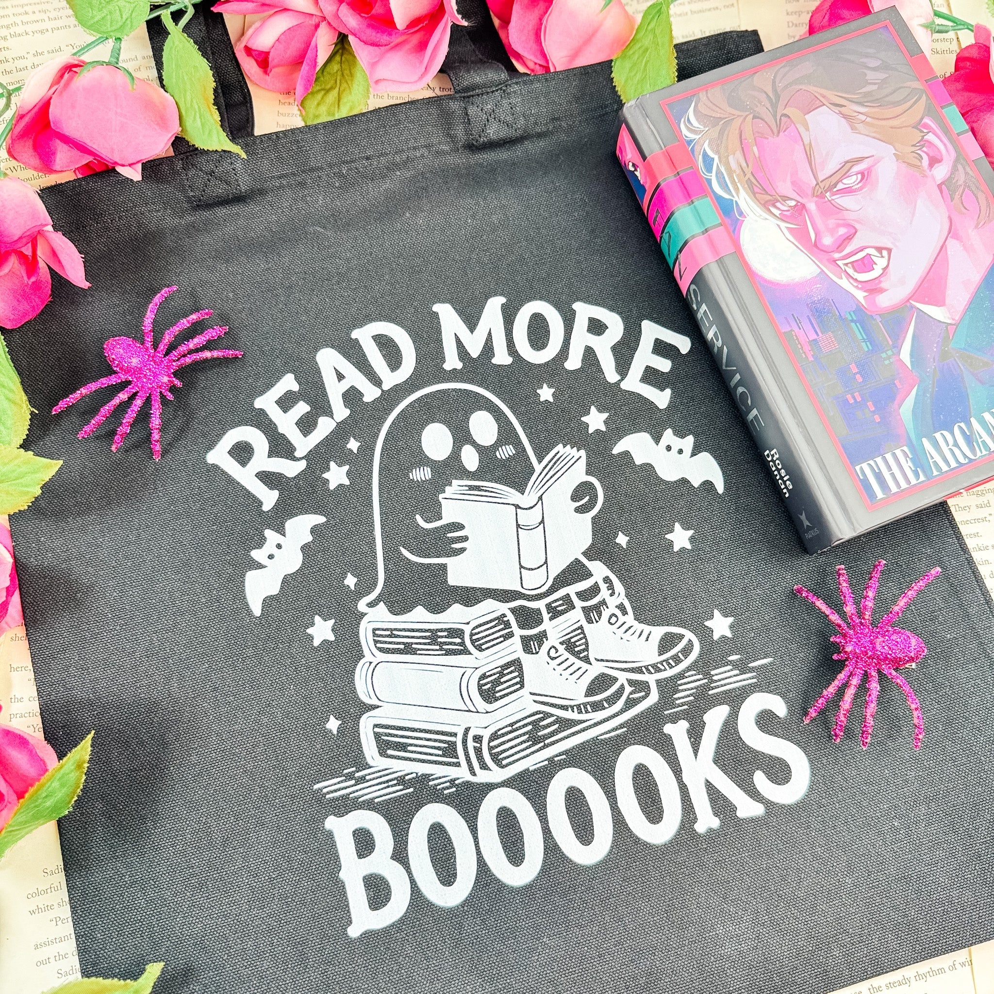 Read More Booooks canvas tote bag, view 2