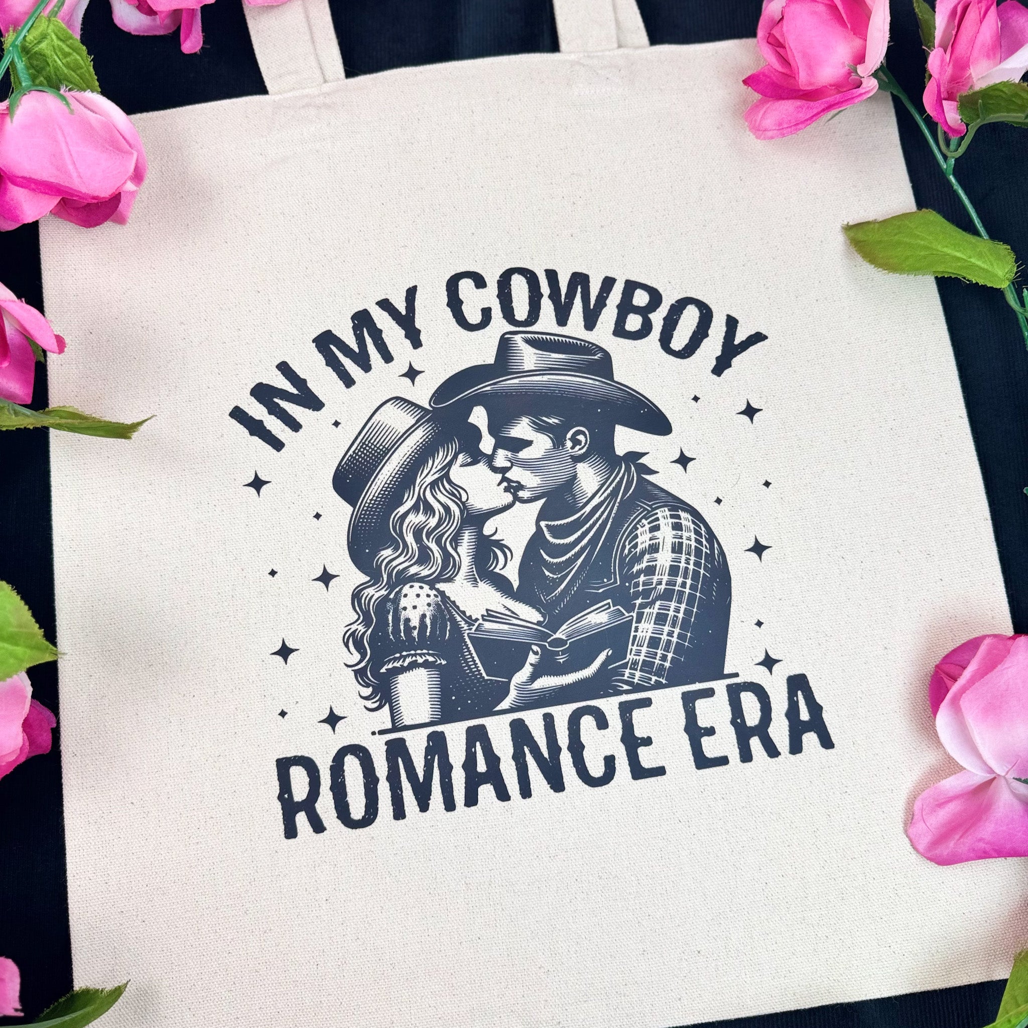 In My Cowboy Romance Era (Couple) canvas tote bag, view 5