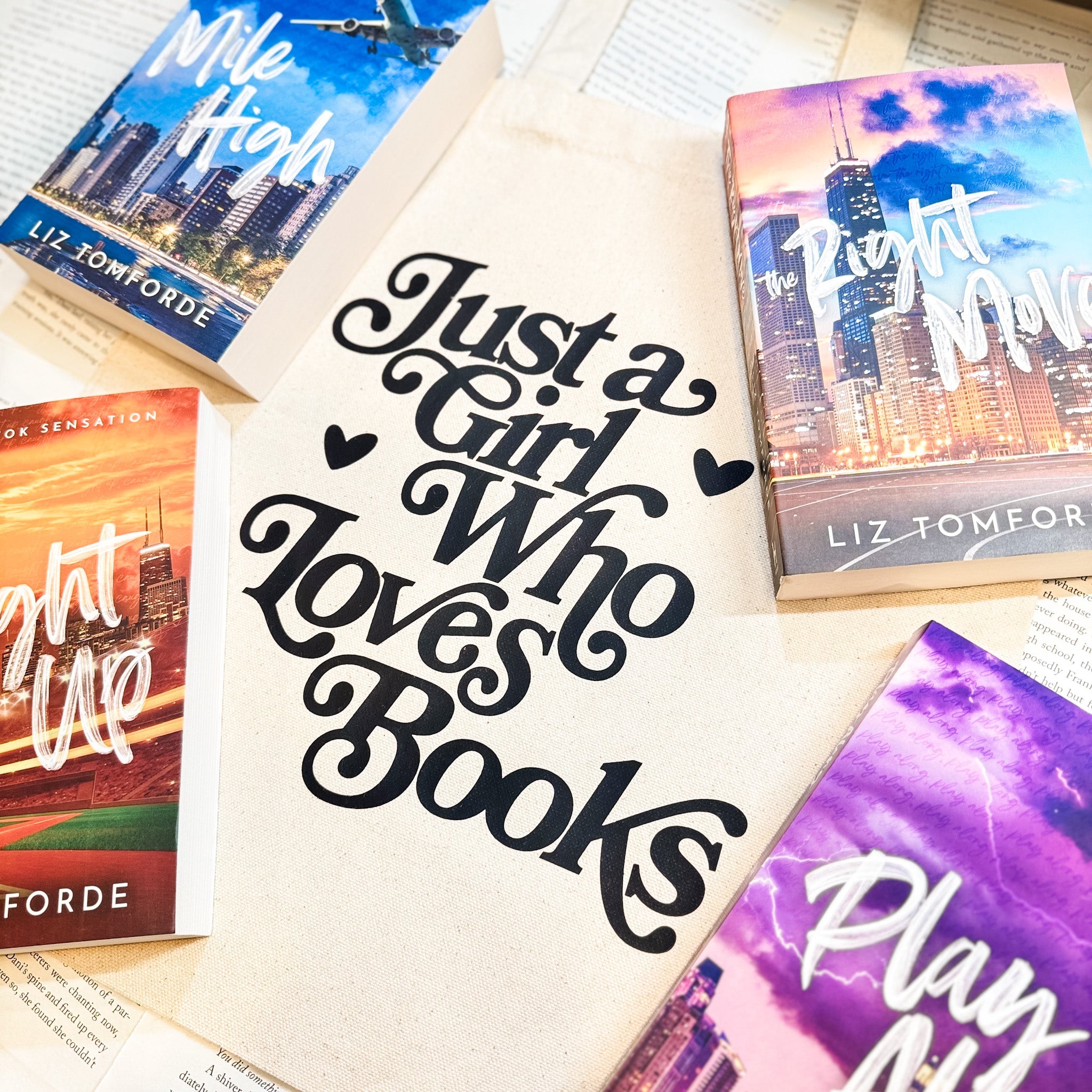 Just a Girl Who Loves Books canvas tote bag, view 2