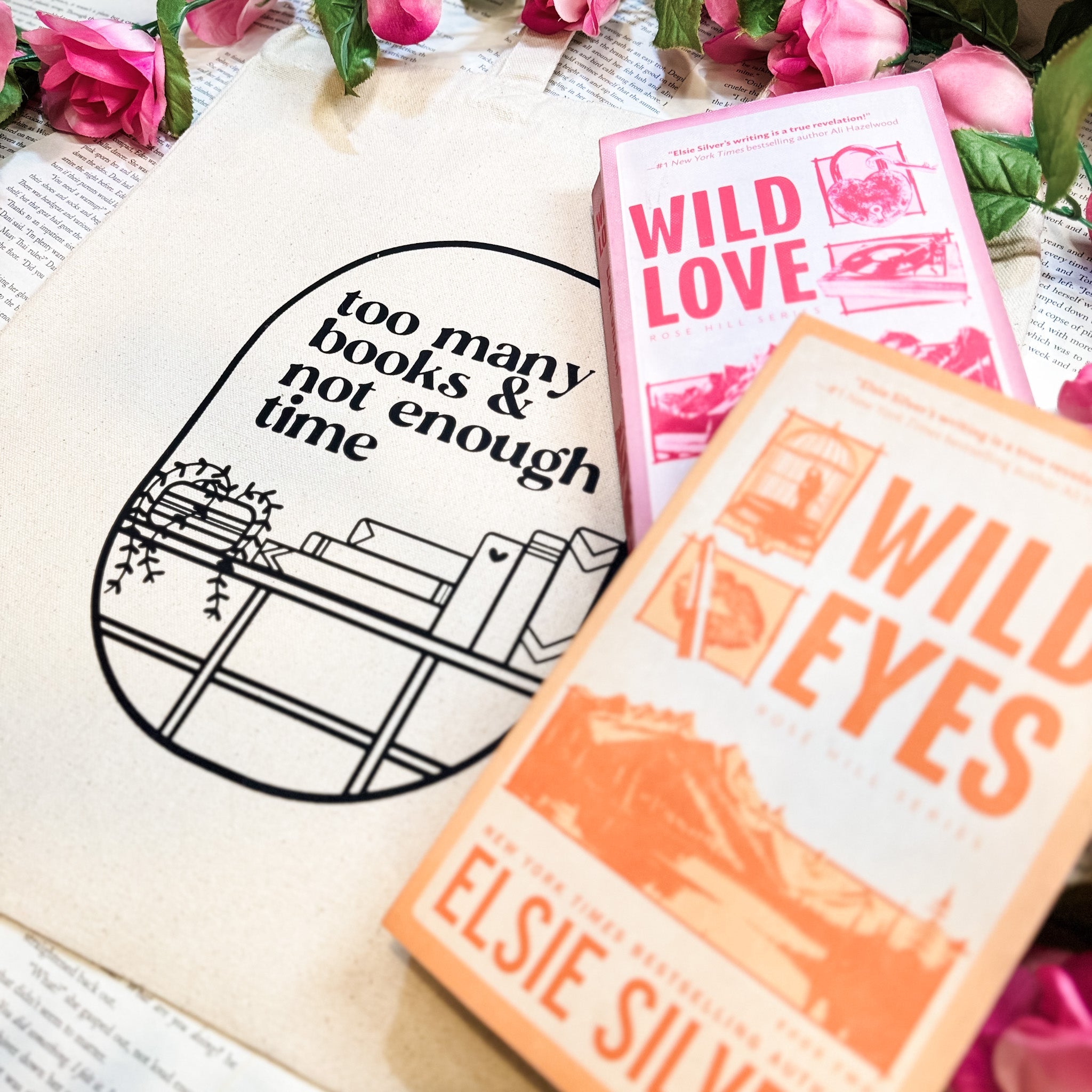 Too Many Books & Not Enough Time canvas tote bag