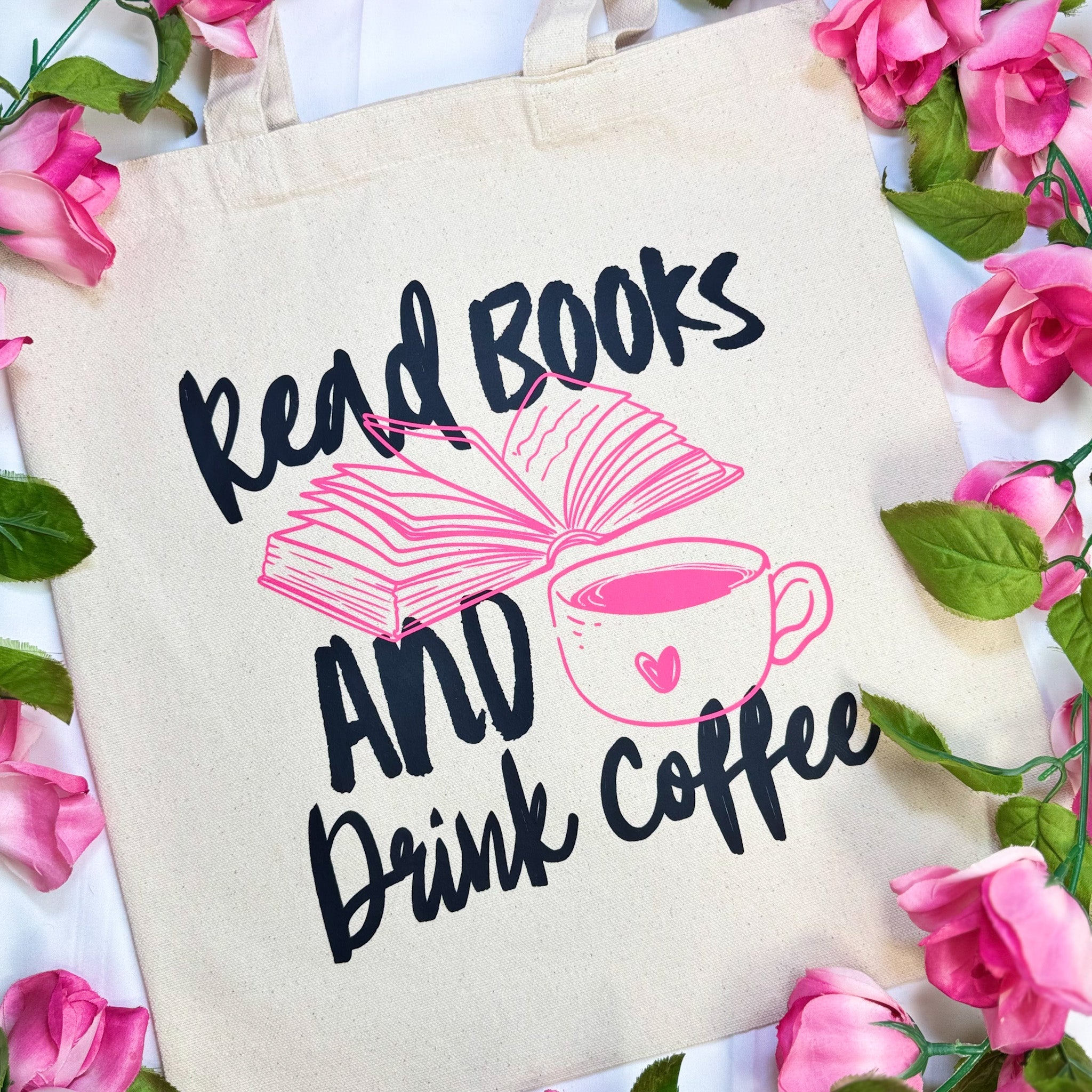 Read Books And Drink Coffee canvas tote bag