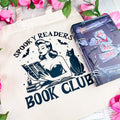 Spooky Readers Book Club canvas tote bag