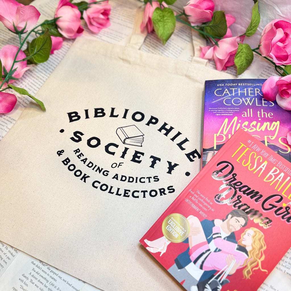 Bibliophile Society canvas tote bag