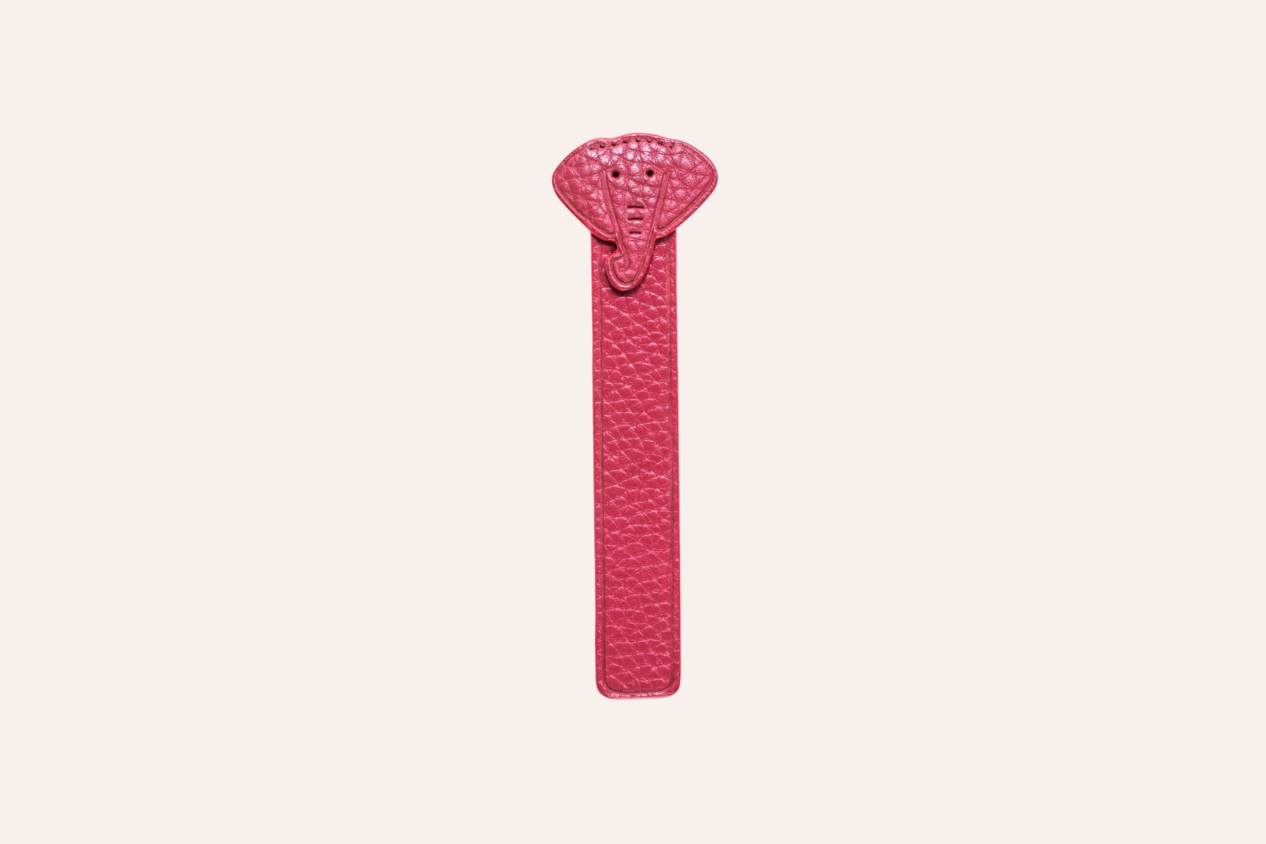 Kiko Leather Elephant Bookmark in Genuine Pebble Leather