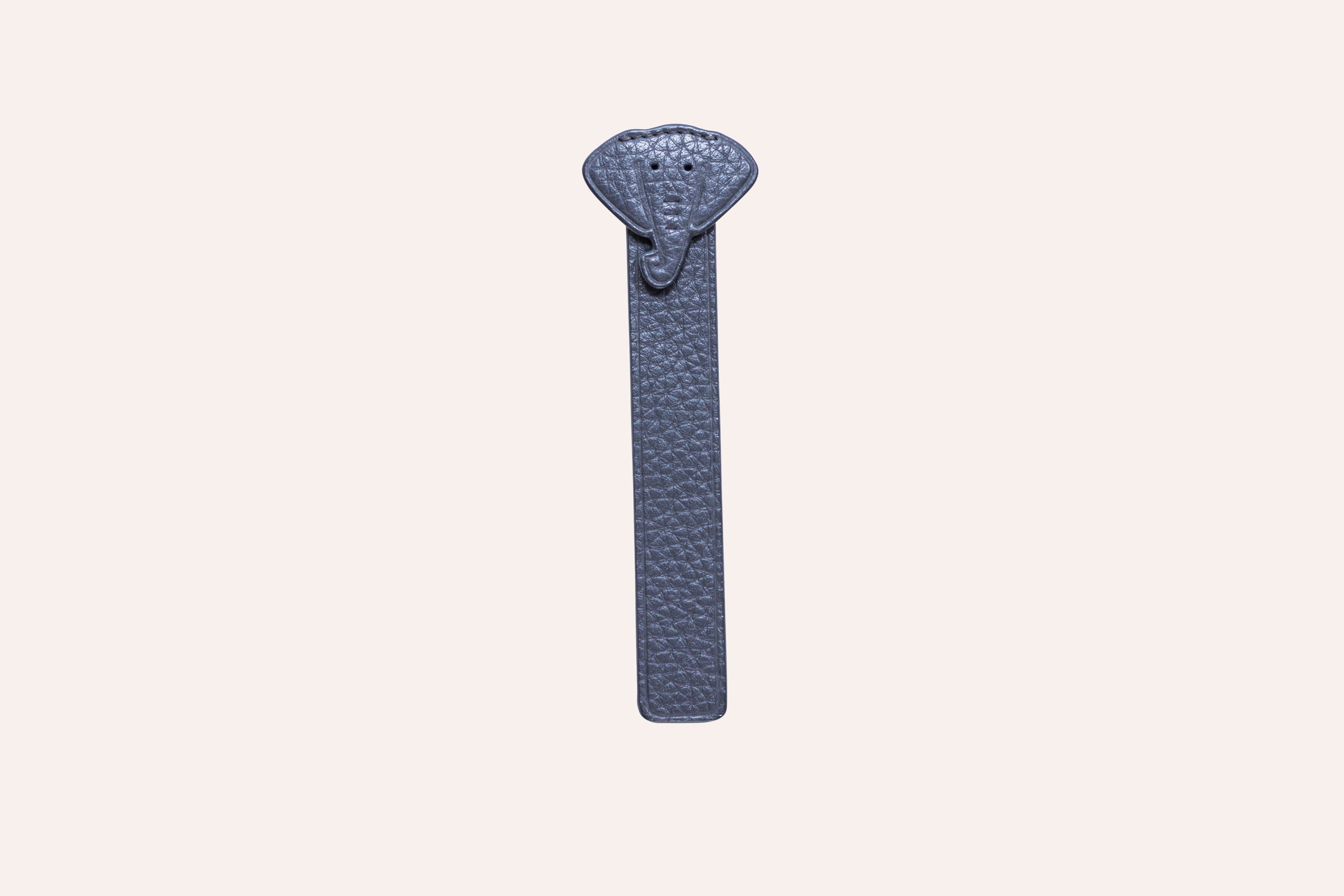 Kiko Leather Elephant Bookmark in Genuine Pebble Leather, view 7