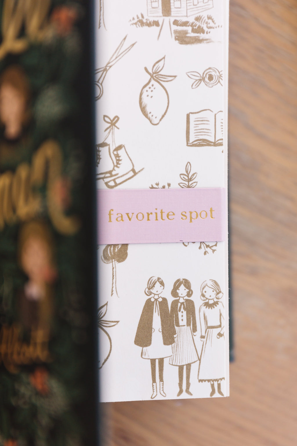 Book Lover Magnetic Bookmark Set, Gold Foil Embossed Trio, view 5