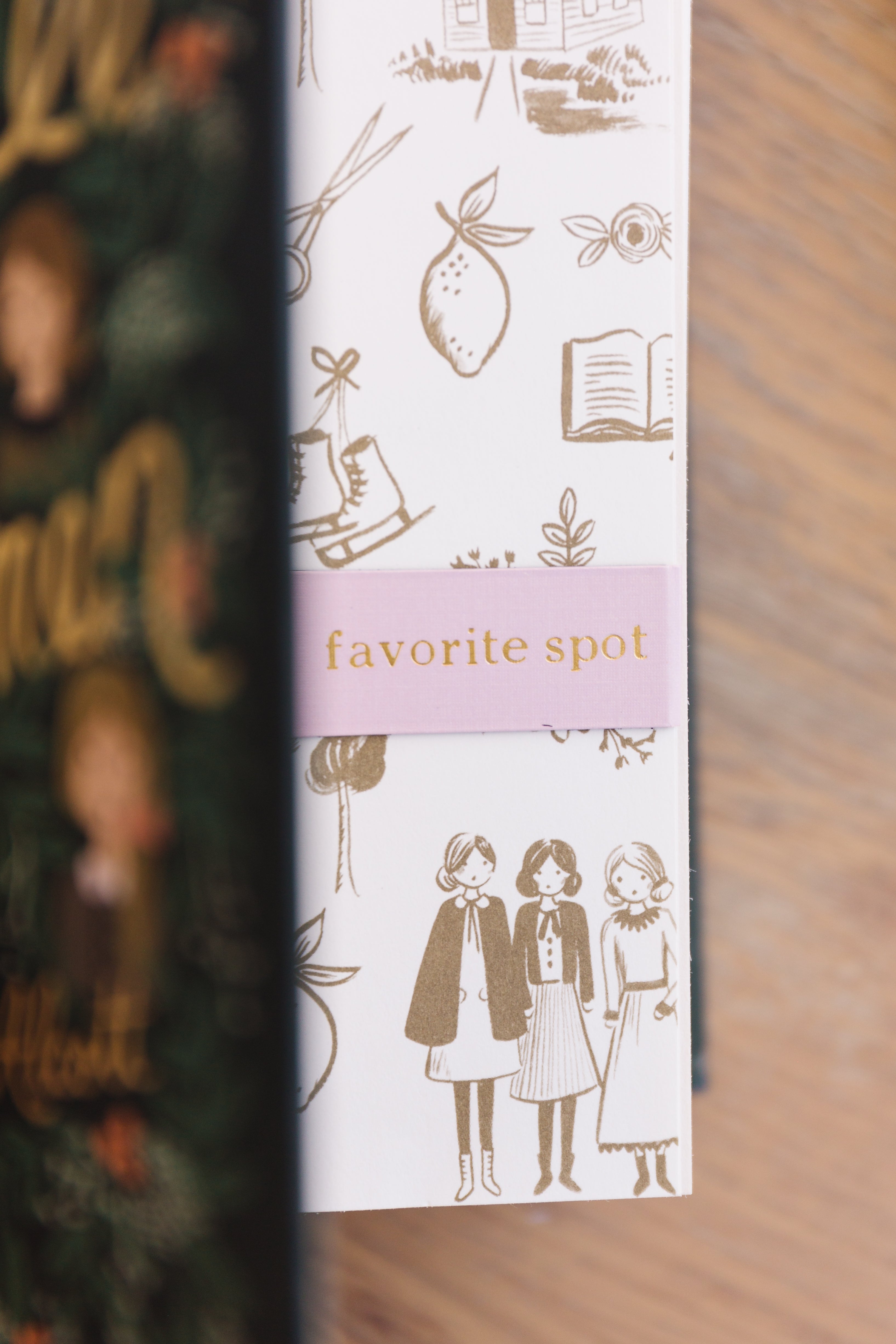 Book Lover Magnetic Bookmark Set, Gold Foil Embossed Trio, view 5