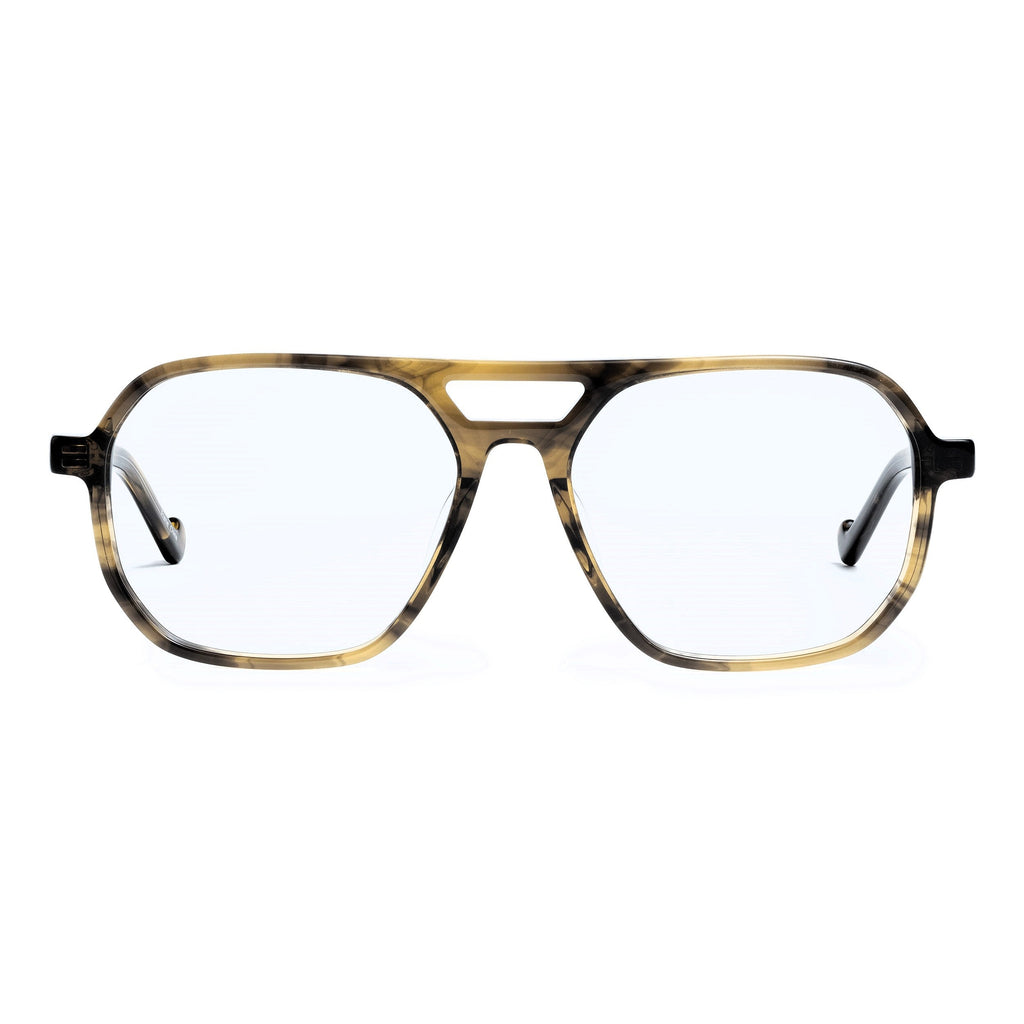 Ellis Aviator Photochromic Reading Glasses in Cedar and Charcoal