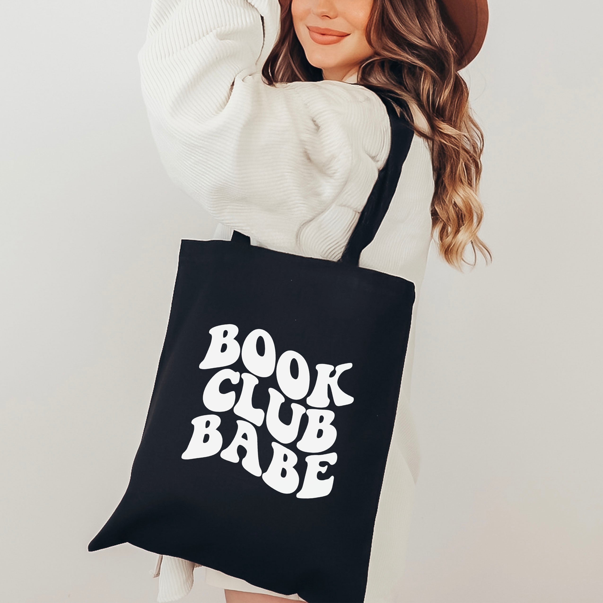 Book Club Babe canvas tote bag, view 3