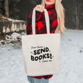 Dear Santa, Send Books! canvas tote bag