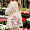Spring Book Club canvas tote bag