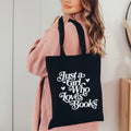 Just a Girl Who Loves Books canvas tote bag, view 5