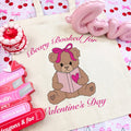 Beary Booked for Valentine’s Day canvas tote bag