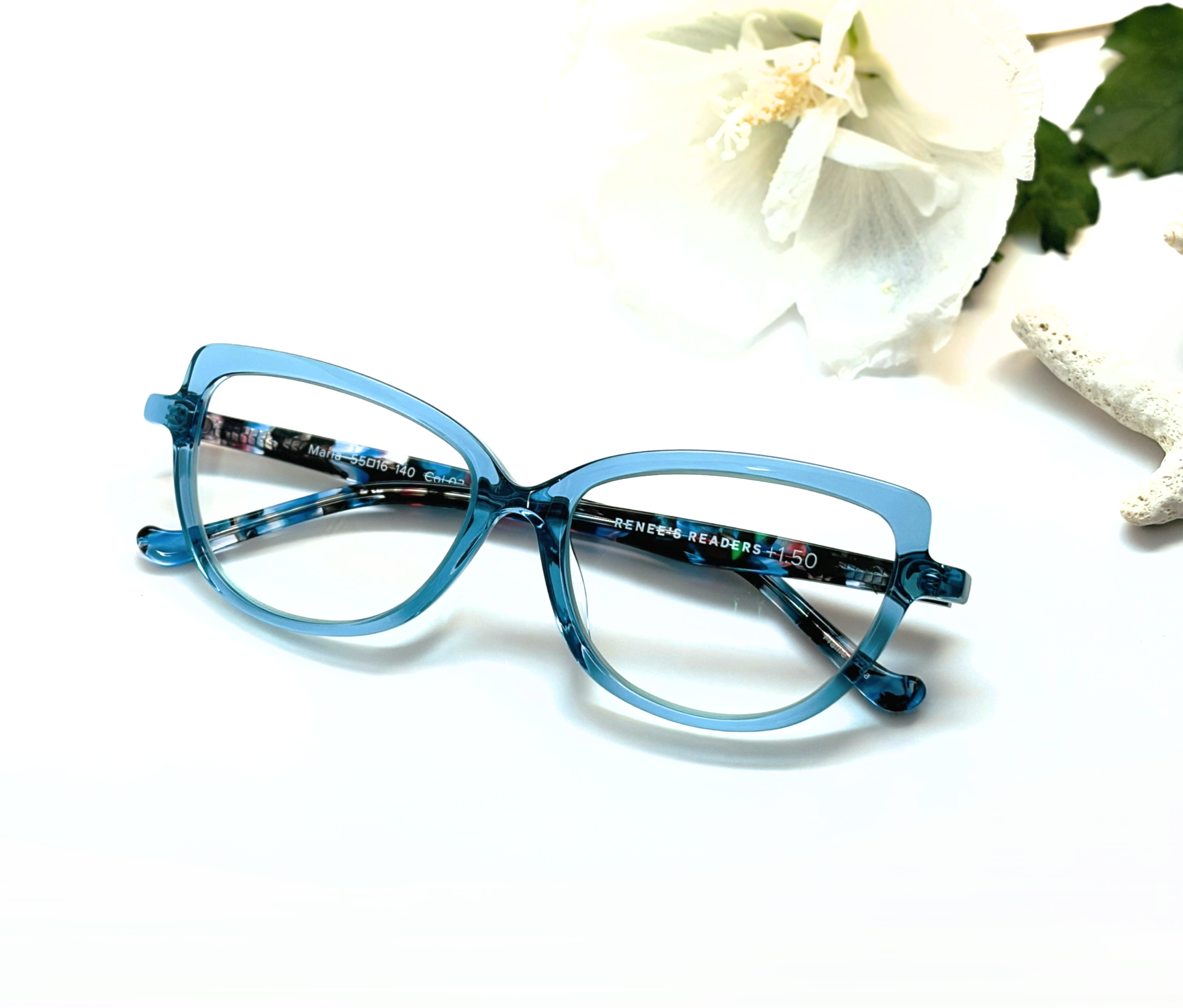 Maria Oversized Cat Eye Photochromic Reading Glasses, view 6