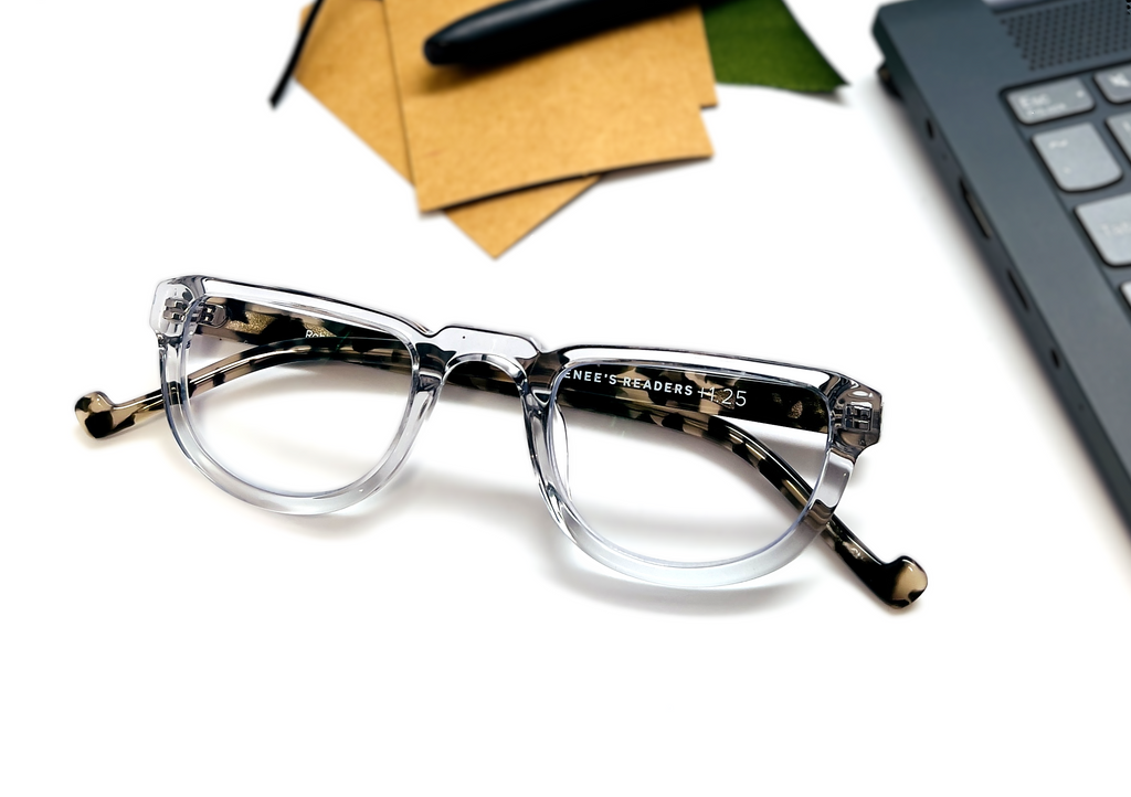 Robin Half Frame Blue Light Reading Glasses, view 2