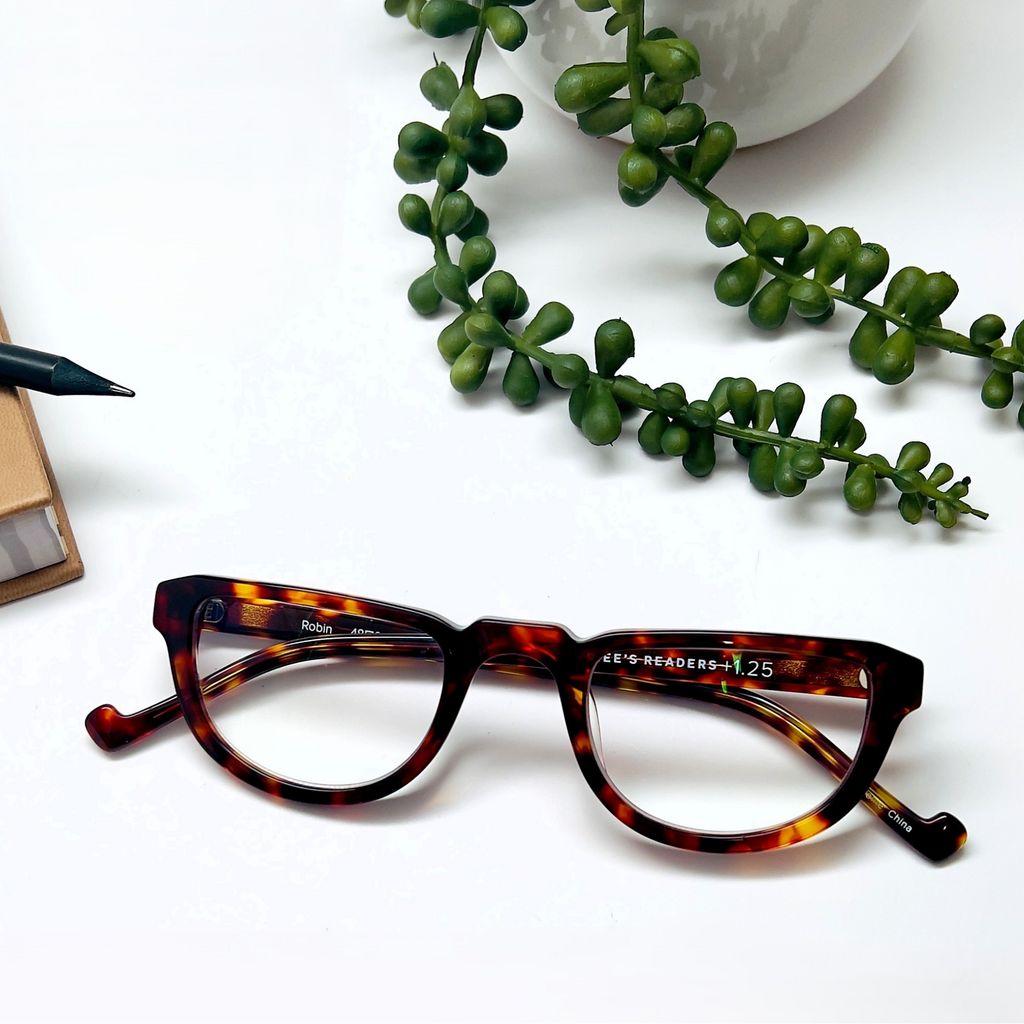 Robin Half Frame Blue Light Reading Glasses, view 7