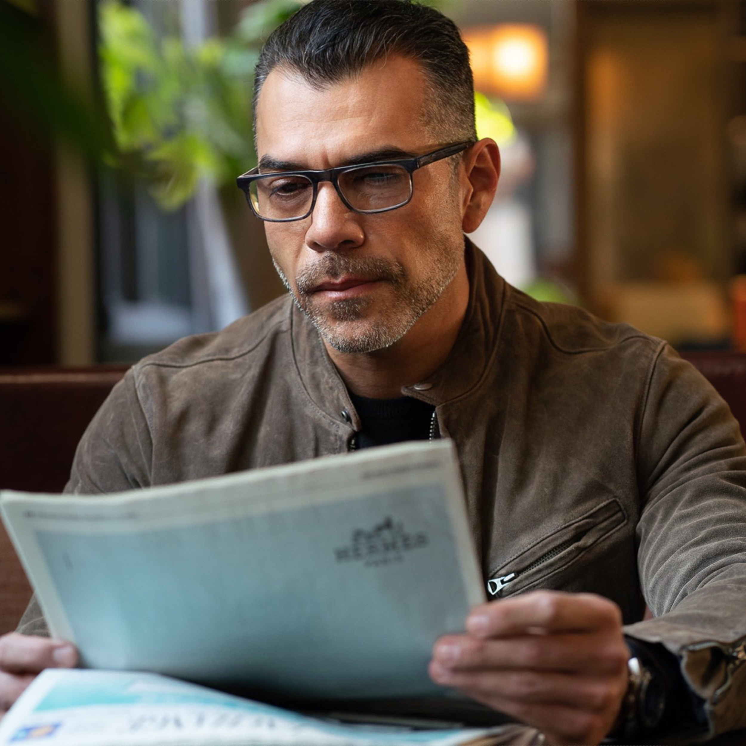 Dave Wide Fit Half Frame Reading Glasses for Men, view 4