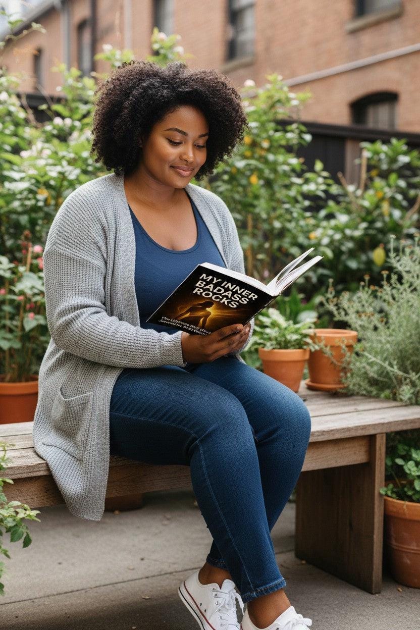 Thrive Collective Publishing My Inner Badass Rocks guided journal for women reclaiming their strength and voice.