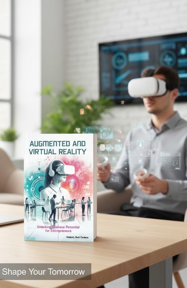 Thrive Collective Publishing book cover: Augmented and Virtual Reality for Entrepreneurs, Unlocking Business Potential.