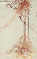 Thrive Collective Publishing Classic Marble journal with elegant rose gold art deco design on a marble background.