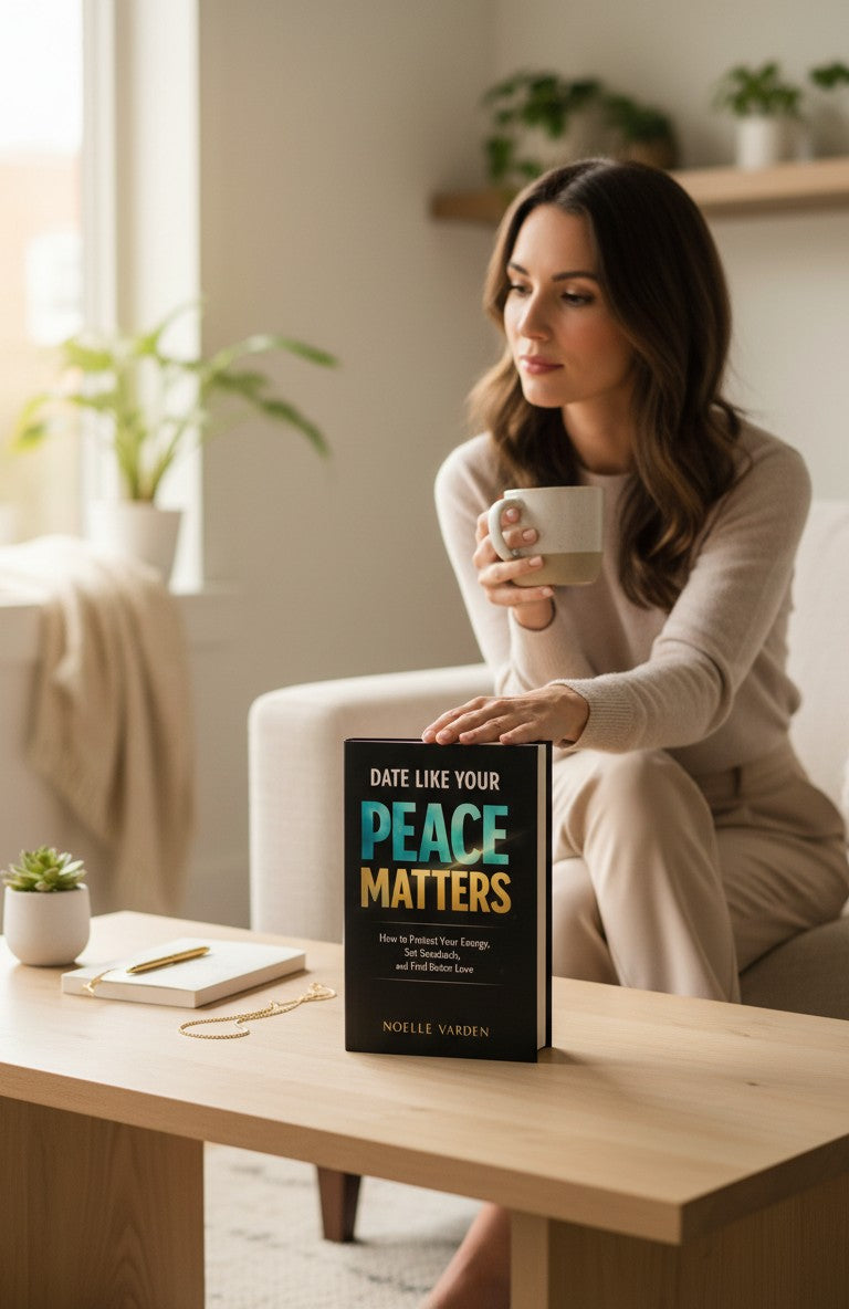 Thrive Collective Publishing: Date Like Your Peace Matters book cover. How to Protect Your Energy, Set Standards, and Find Better Love.