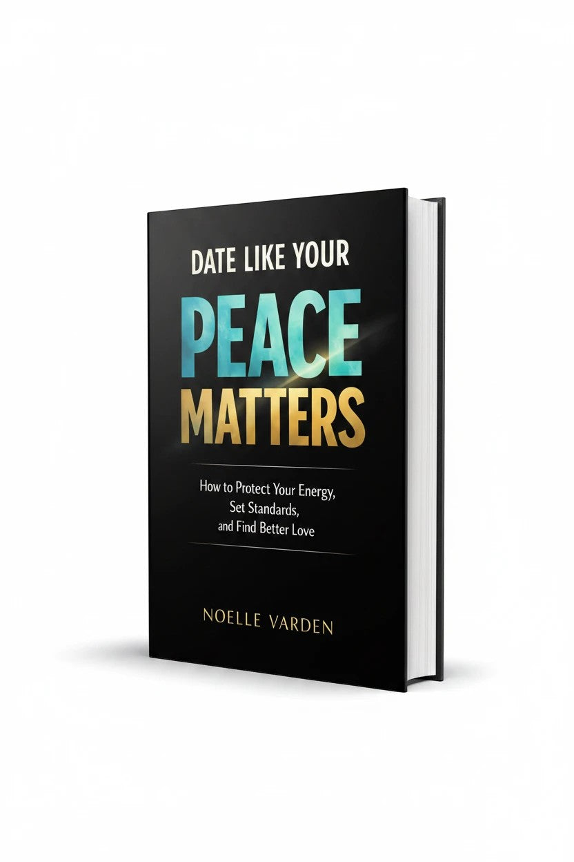 Thrive Collective Publishing's 'Date Like Your Peace Matters' book cover, a guide to dating with clarity and setting standards.