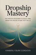 Thrive Collective Publishing's Dropship Mastery book cover, featuring an upward arrow and golden lines on a teal gradient.