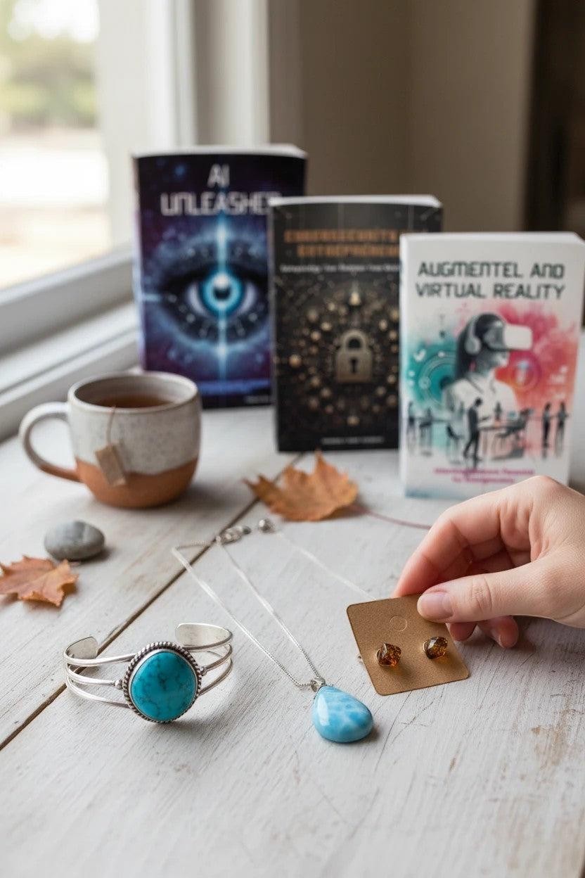 The Entrepreneur's Edge book compilation by Thrive Collective Publishing, featuring AI, Cybersecurity, and AR/VR for small businesses.