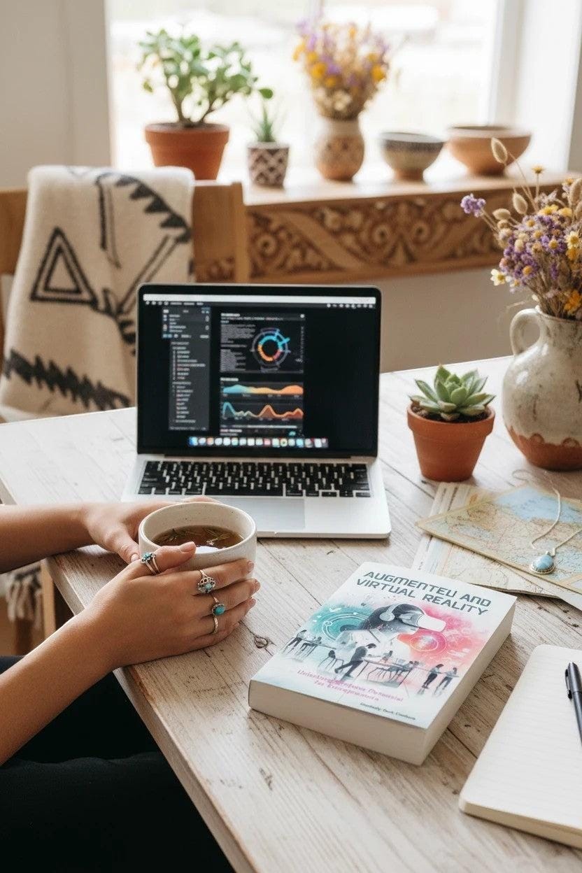 Thrive Collective Publishing's The Entrepreneur's Edge book compilation on AI, Cybersecurity, and AR/VR for small business success.