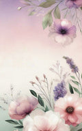 Thrive Collective Publishing Just Write journal cover with pink and purple watercolor flowers and green leaves.