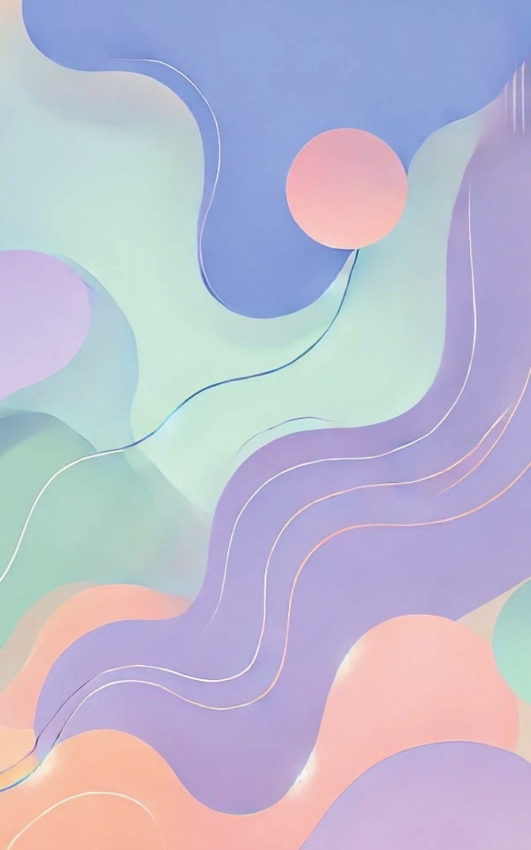 Thrive Collective Publishing Just Write Pastel Dreams journal cover with soft pastel waves and gold lines.