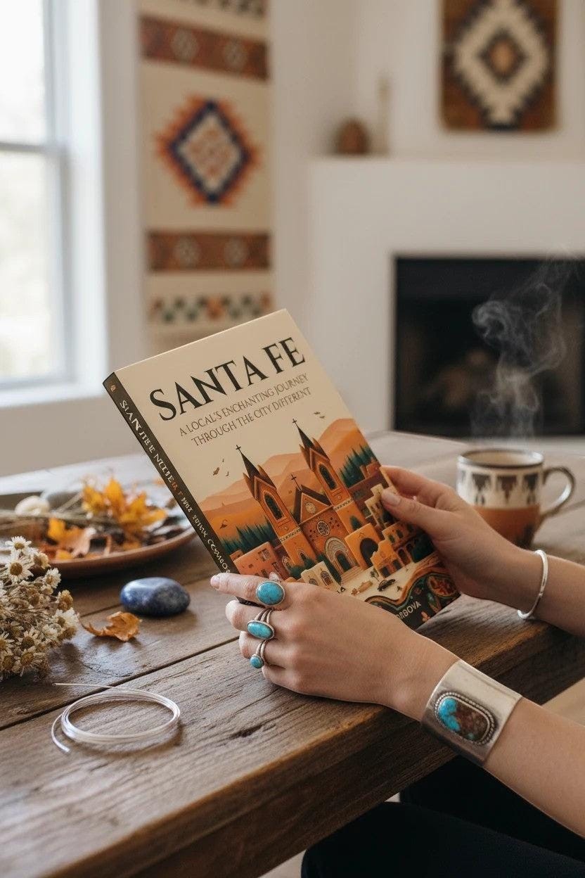 Thrive Collective Publishing's Santa Fe: A Local's Enchanting Journey Through the City Different paperback travel guide.